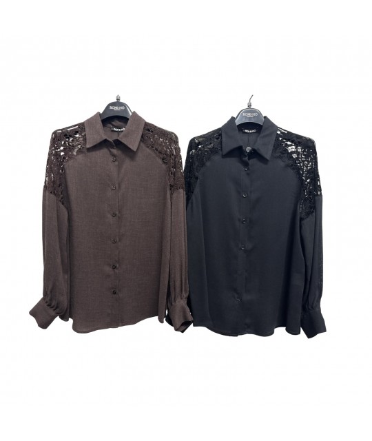 Camicia Macramè D2911 - Romi-hò Camicie e Bluse donna RHD2911