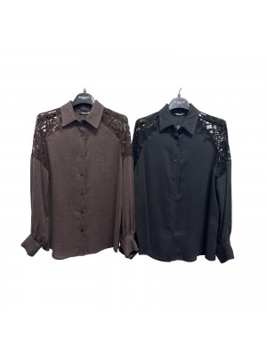 Camicia Macramè D2911 - Romi-hò Camicie e Bluse donna RHD2911