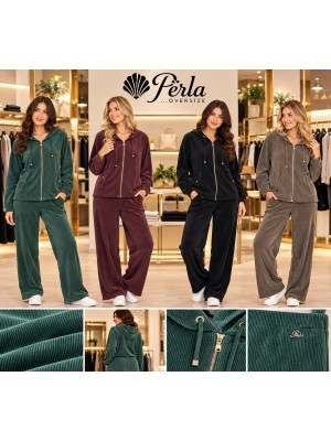 Felpa Vellutino Manuela - Perla Oversize Maglieria e t-shirt donna POMANUELA