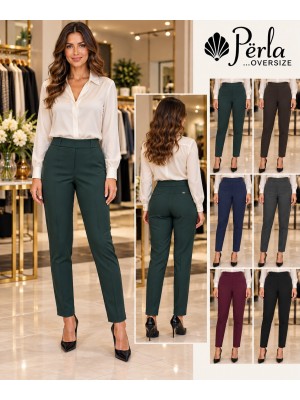 Pantaloni Punto Milano Ilaria - Perla Oversize Pantaloni donna POILARIA