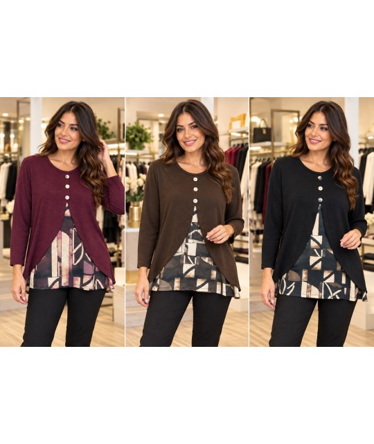 Maglia Curvy Giorgia - Equilibrio Maglieria e t-shirt donna EQGIORGIA