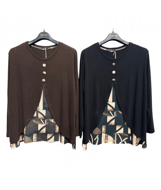Maglia Curvy Giorgia - Equilibrio Maglieria e t-shirt donna EQGIORGIA