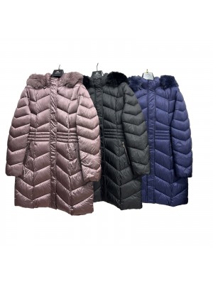 Giubbotto Pelliccia Eco Valentina Long - Chiara Oro Cappotti e giubbotti COVALENTINALONG