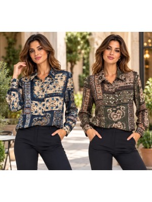 Camicia Fantasia 80073 - Patrizia Blasio Camicie e Bluse donna PB80073