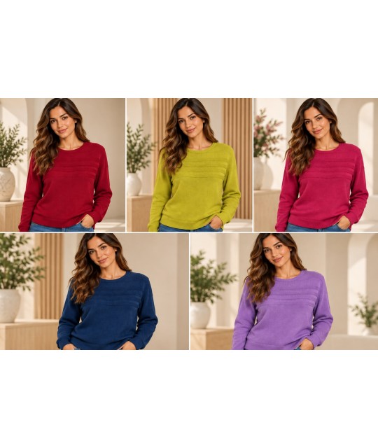 Maglia Girocollo 10653 - Chiara Oro Maglieria e t-shirt donna FO10653