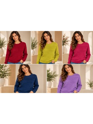 Maglia Girocollo 10653 - Chiara Oro Maglieria e t-shirt donna FO10653