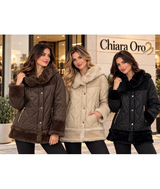 Giubbotto Ecopelliccia Sfera - Chiara Oro Cappotti e giubbotti COSFERA
