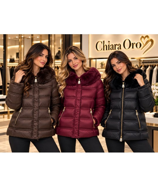 Giubbotto Ecopelliccia Cecilia - Chiara Oro Cappotti e giubbotti COCECILIA