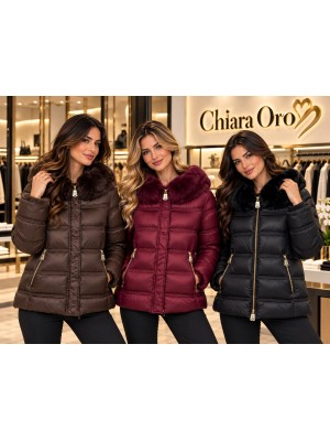 Giubbotto Ecopelliccia Cecilia - Chiara Oro Cappotti e giubbotti COCECILIA