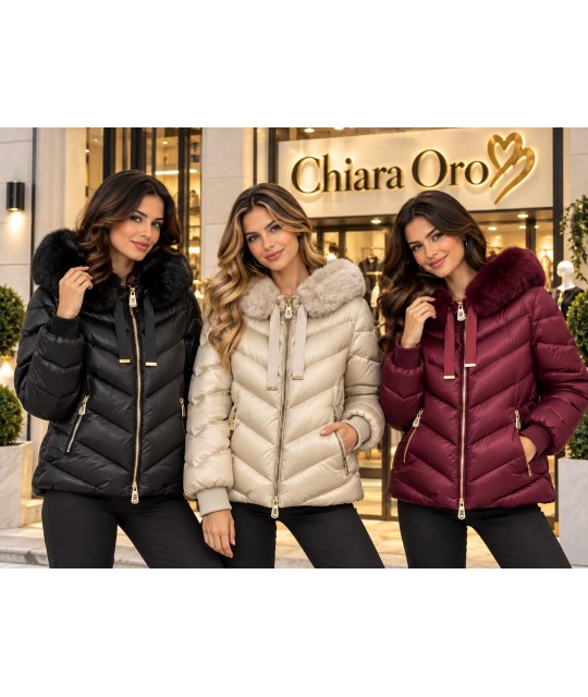 Giubbotto Ecopelliccia Camilla - Chiara Oro Cappotti e giubbotti COCAMILLA