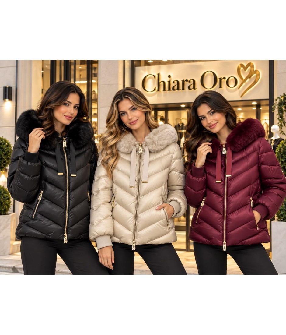 Giubbotto Ecopelliccia Camilla - Chiara Oro Cappotti e giubbotti COCAMILLA