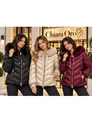 Giubbotto Ecopelliccia Camilla - Chiara Oro Cappotti e giubbotti COCAMILLA