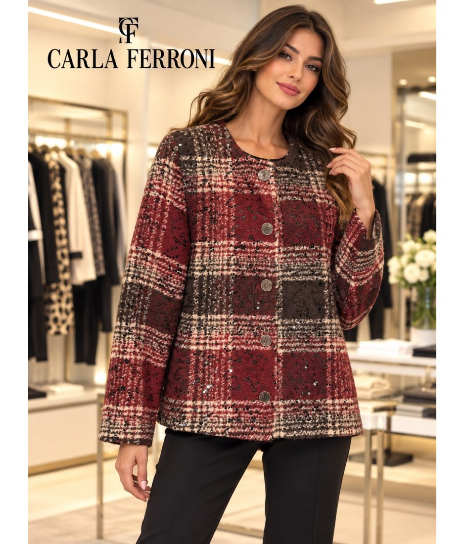 Cappottino Fantasia 70382 - Carla Ferroni Cappotti e giubbotti CF70382