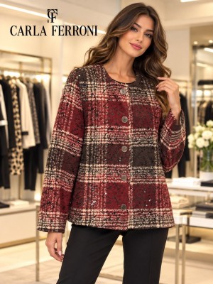 Cappottino Fantasia 70382 - Carla Ferroni Cappotti e giubbotti CF70382