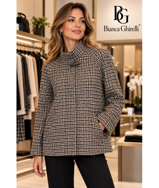 Cappetta Pied-de-poule 45/2026 - Bianca Ghirelli Cappotti e giubbotti BG45/2026