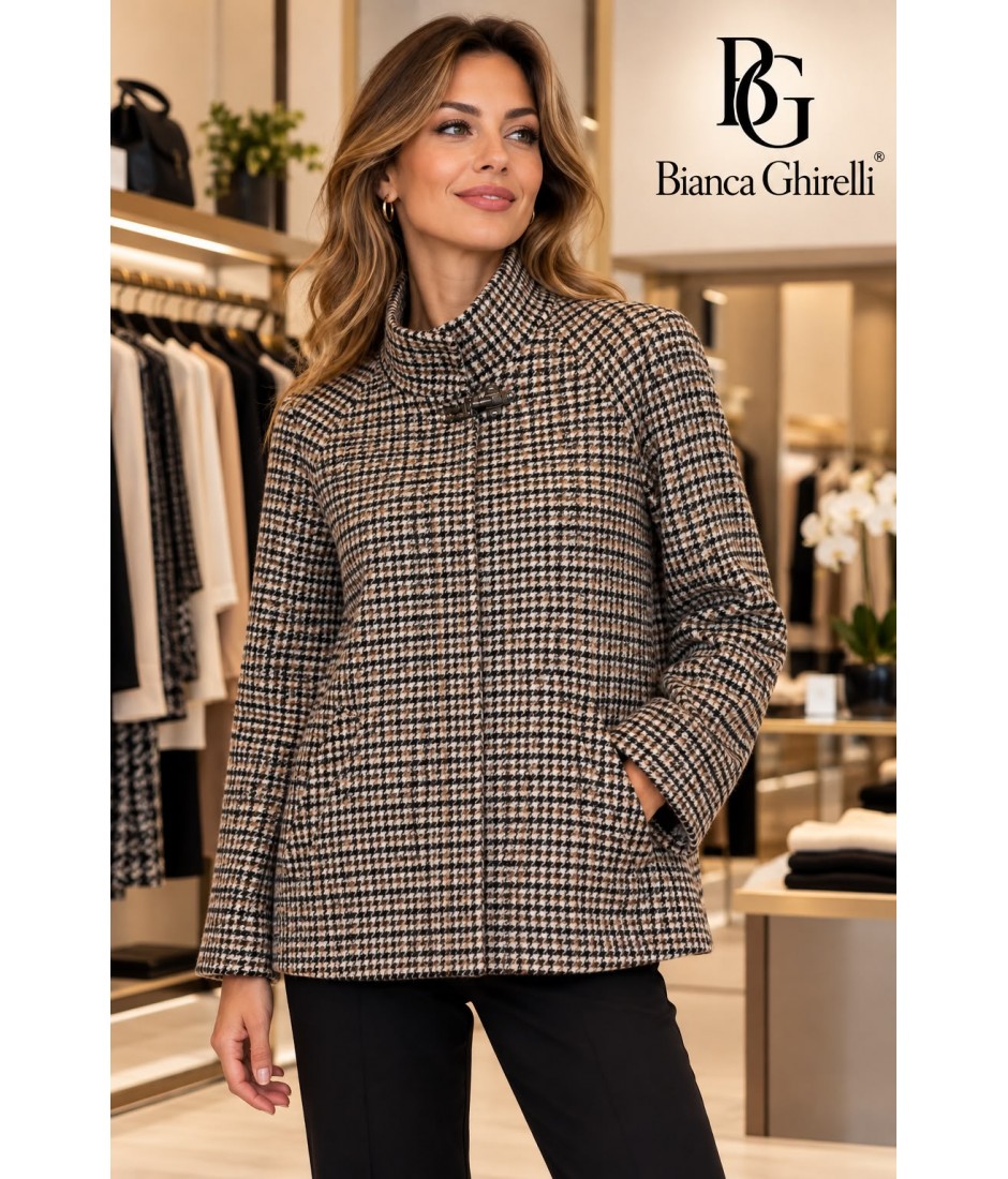 Cappetta Pied-de-poule 45/2026 - Bianca Ghirelli Cappotti e giubbotti BG45/2026
