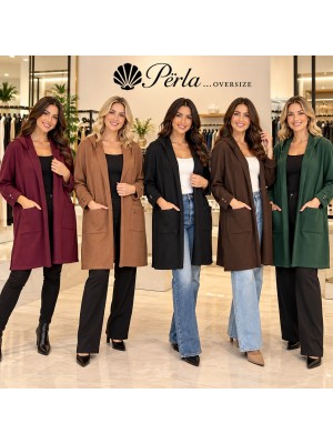 Cappottina Cappuccio Aurora - Perla Oversize Cappotti e giubbotti POAURORA