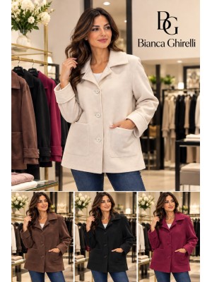 Cappottino Tinta Unita 2632 - Bianca Ghirelli Cappotti e giubbotti BG2632
