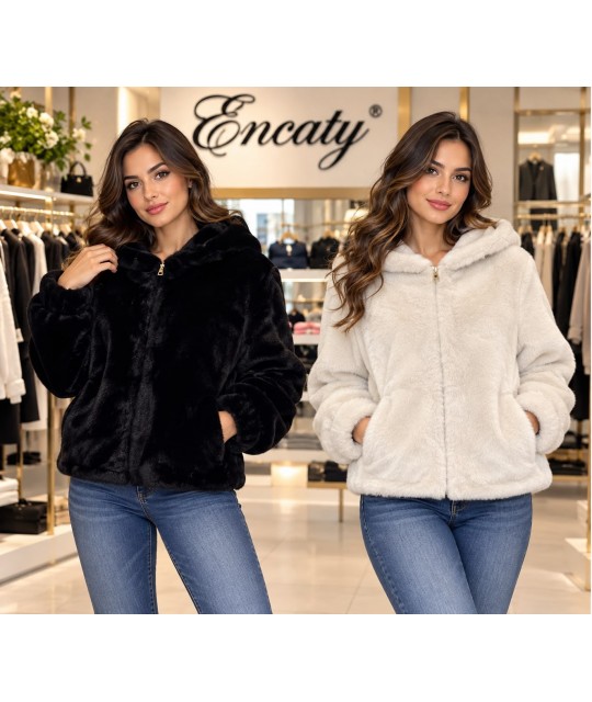 Pelliccia Ecologica 25092 - Encaty Pellicce ecologiche donna  EC25092