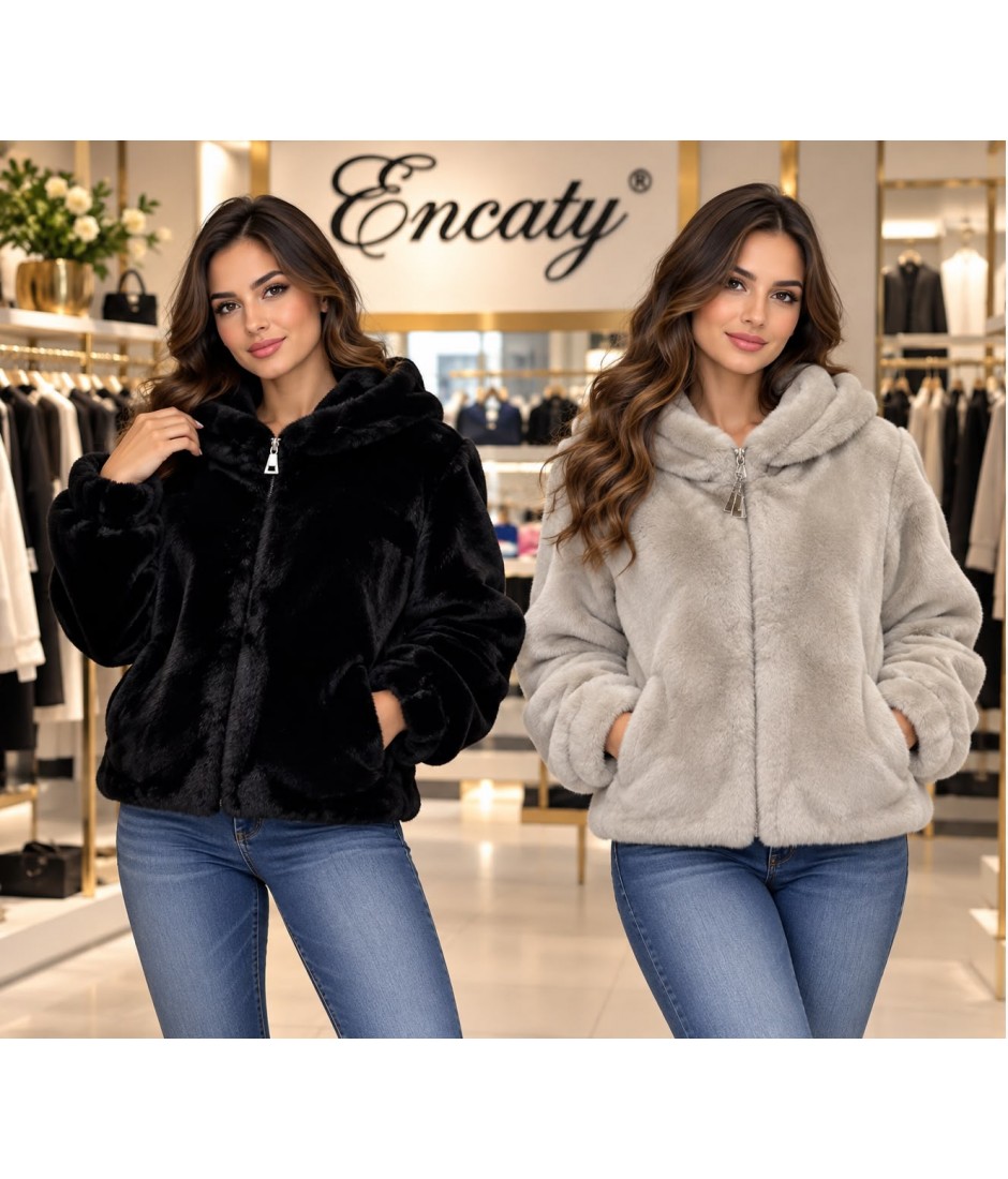 Pelliccia Ecologica 1650 - Encaty Pellicce ecologiche donna  EC1650
