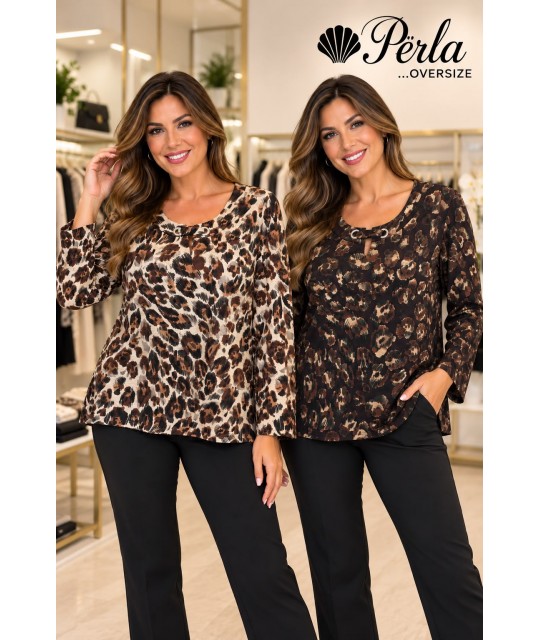 Maglia Franca Fantasia - Perla Oversize Maglieria e t-shirt donna POFRANCAFANT