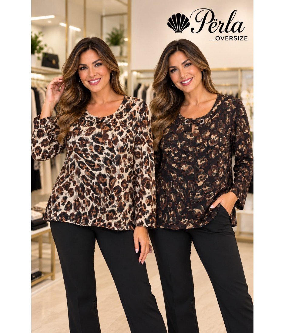 Maglia Franca Fantasia - Perla Oversize Maglieria e t-shirt donna POFRANCAFANT