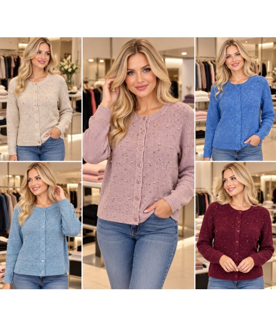 Maglia Bottoni P26B202BT - Puralana Maglieria e t-shirt donna PLP26B202BT