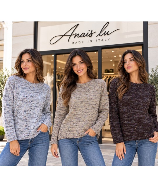 Maglia Misto Lana AI26G460BT - Anais Lu Maglieria e t-shirt donna ALAI26G460BT
