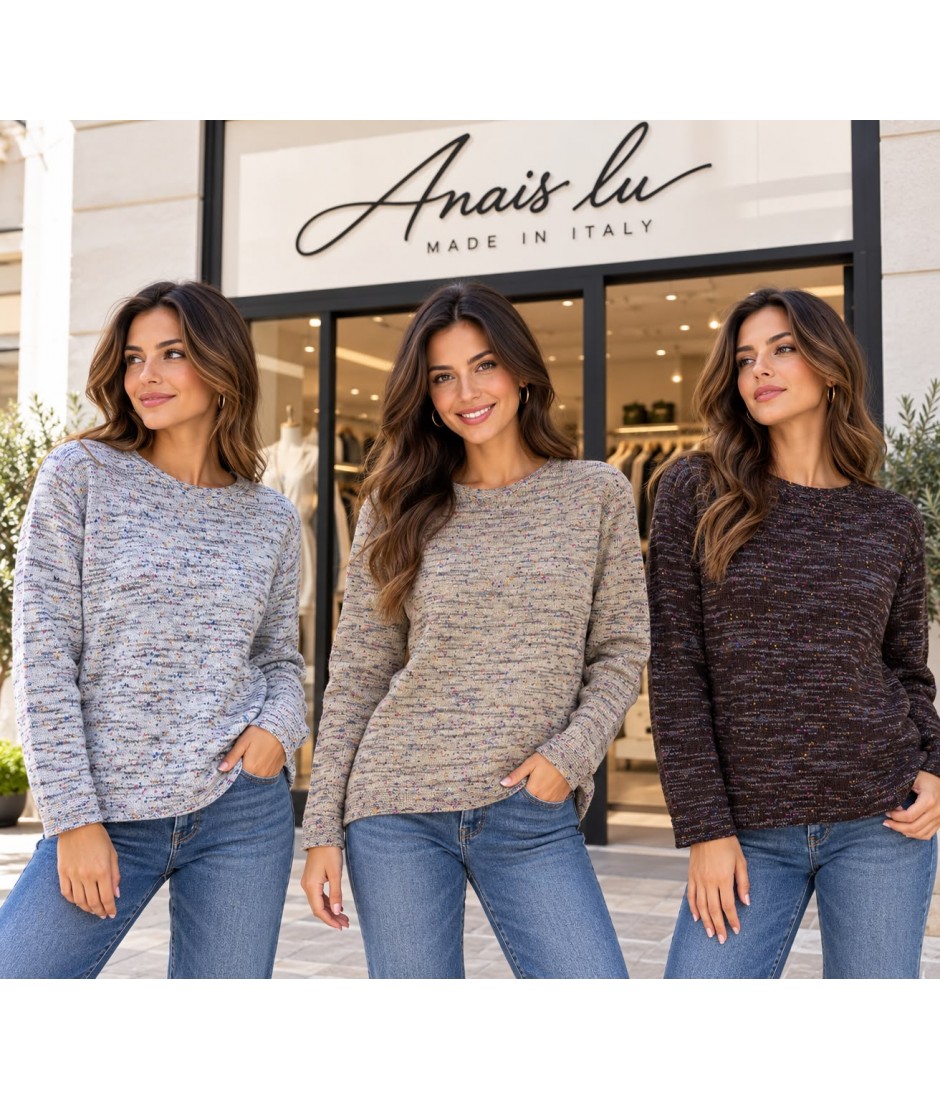 Maglia Misto Lana AI26G460BT - Anais Lu Maglieria e t-shirt donna ALAI26G460BT
