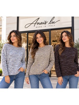 Maglia Misto Lana AI26G460BT - Anais Lu Maglieria e t-shirt donna ALAI26G460BT