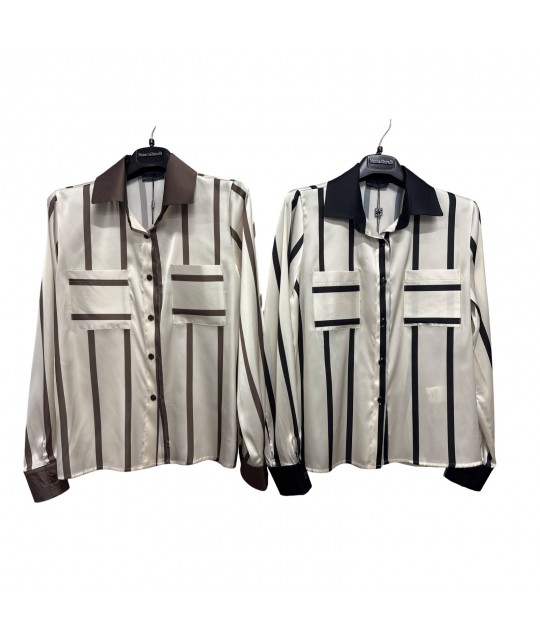Camicia Fantasia 2636 - Bianca Ghirelli Camicie e Bluse donna BG2636
