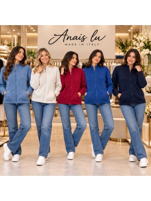 Maglia Zip AI26F468 - Anais Lu Maglieria e t-shirt donna ALAI26F468