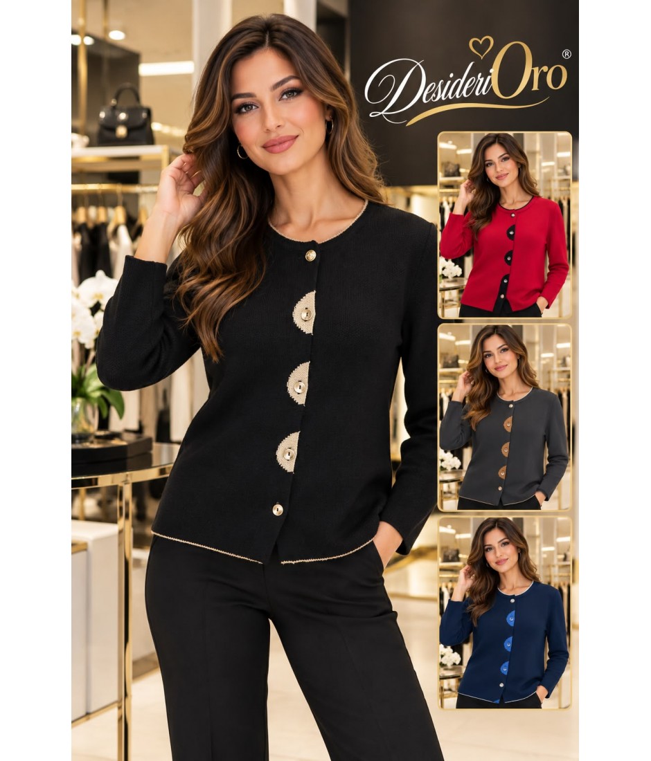 Maglia Misto Lana 9555 - Desideri Oro Maglieria e t-shirt donna DO9555