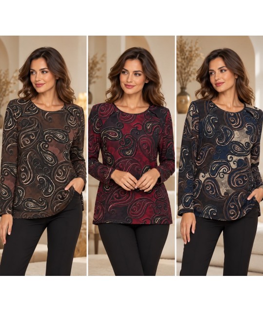 Maglia Fantasia Silvia - Perla Oversize Maglieria e t-shirt donna POSILVIA