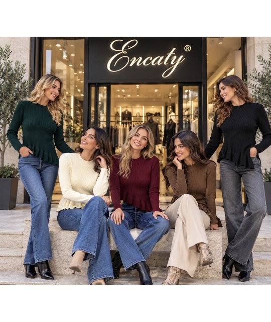 Maglia Lupetto J6032 - Encaty Maglieria e t-shirt donna ECJ6032