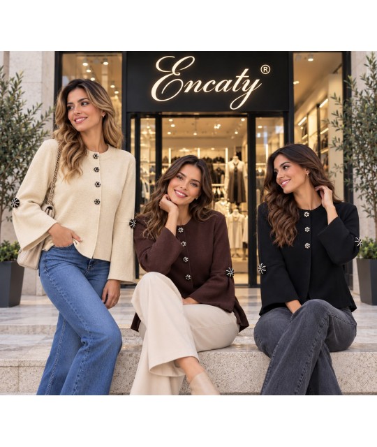 Maglia Aperta M5065 - Encaty Maglieria e t-shirt donna ECM5065