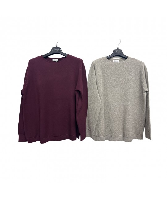 Maglia Tinta Unita M5018 - Encaty Maglieria e t-shirt donna ECM5018