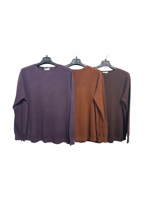 Maglia Tinta Unita M5018 - Encaty Maglieria e t-shirt donna ECM5018