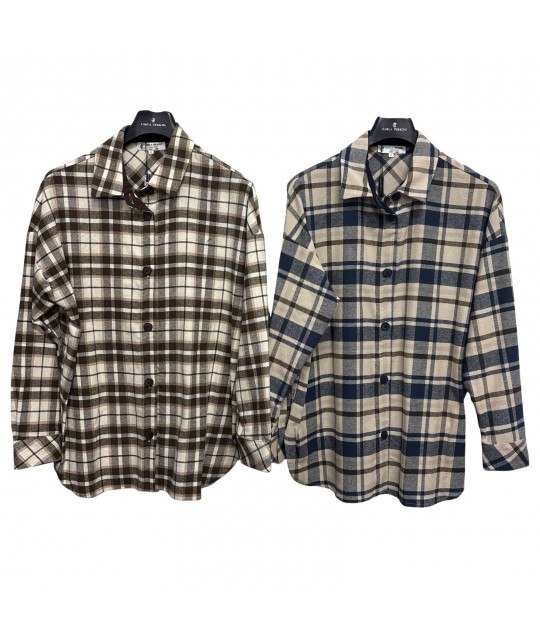 Camicia Flanella 50290 - Carla Ferroni Camicie e Bluse donna CF50290