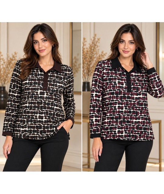 Maglia Polo Antonia - Perla Oversize Maglieria e t-shirt donna POANTONIA