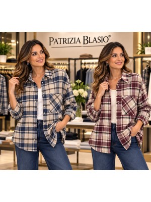 Camicia Tartan 80077 - Patrizia Blasio Camicie e Bluse donna PB80077