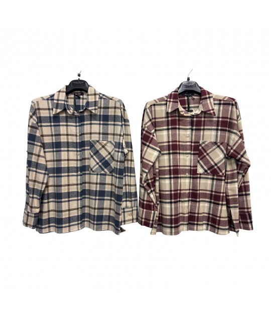 Camicia Tartan 80077 - Patrizia Blasio Camicie e Bluse donna PB80077
