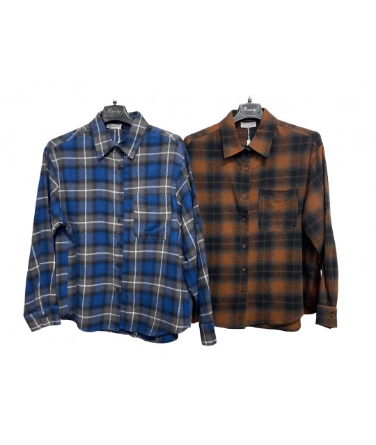 Camicia Flanella CR-2672 - Encaty Camicie e Bluse donna ECCR-2672