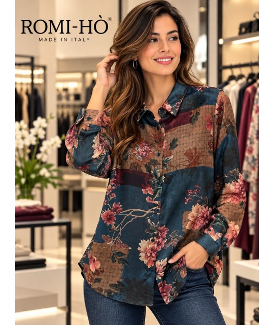 Camicia Fantasia D2956 - Romi-hò Camicie e Bluse donna RHD2956