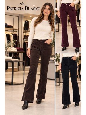 Pantaloni Vellutino 32116 - Patrizia Blasio Pantaloni donna PB32116