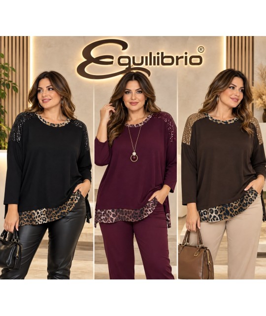 Maglia Curvy Elisa - Equilibrio Maglieria e t-shirt donna EQELISA